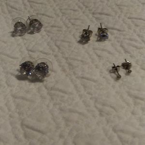 Multiple Crystal Stud Earrings